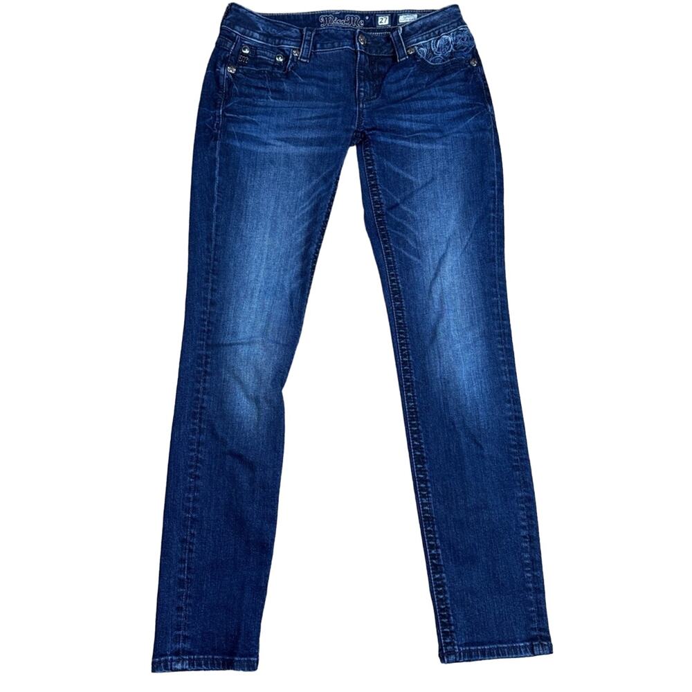 Miss Me Signature Cuffed Skinny Jean Size 27